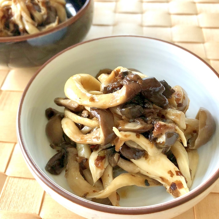 レンジで簡単！塩昆布酢きのこ